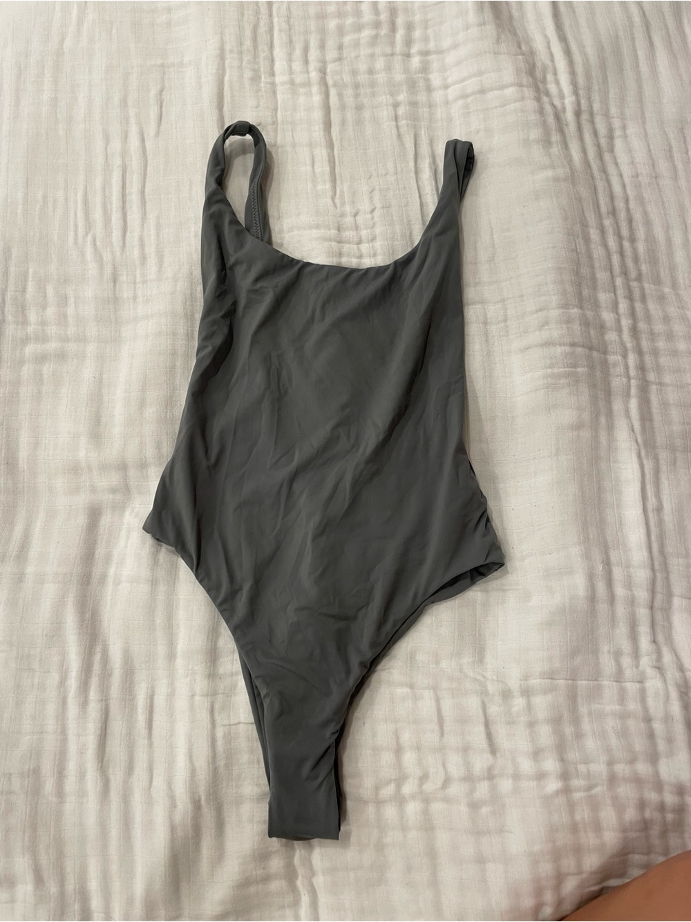 Seafolly Charcoal Scoop One-Piece Swimsuit